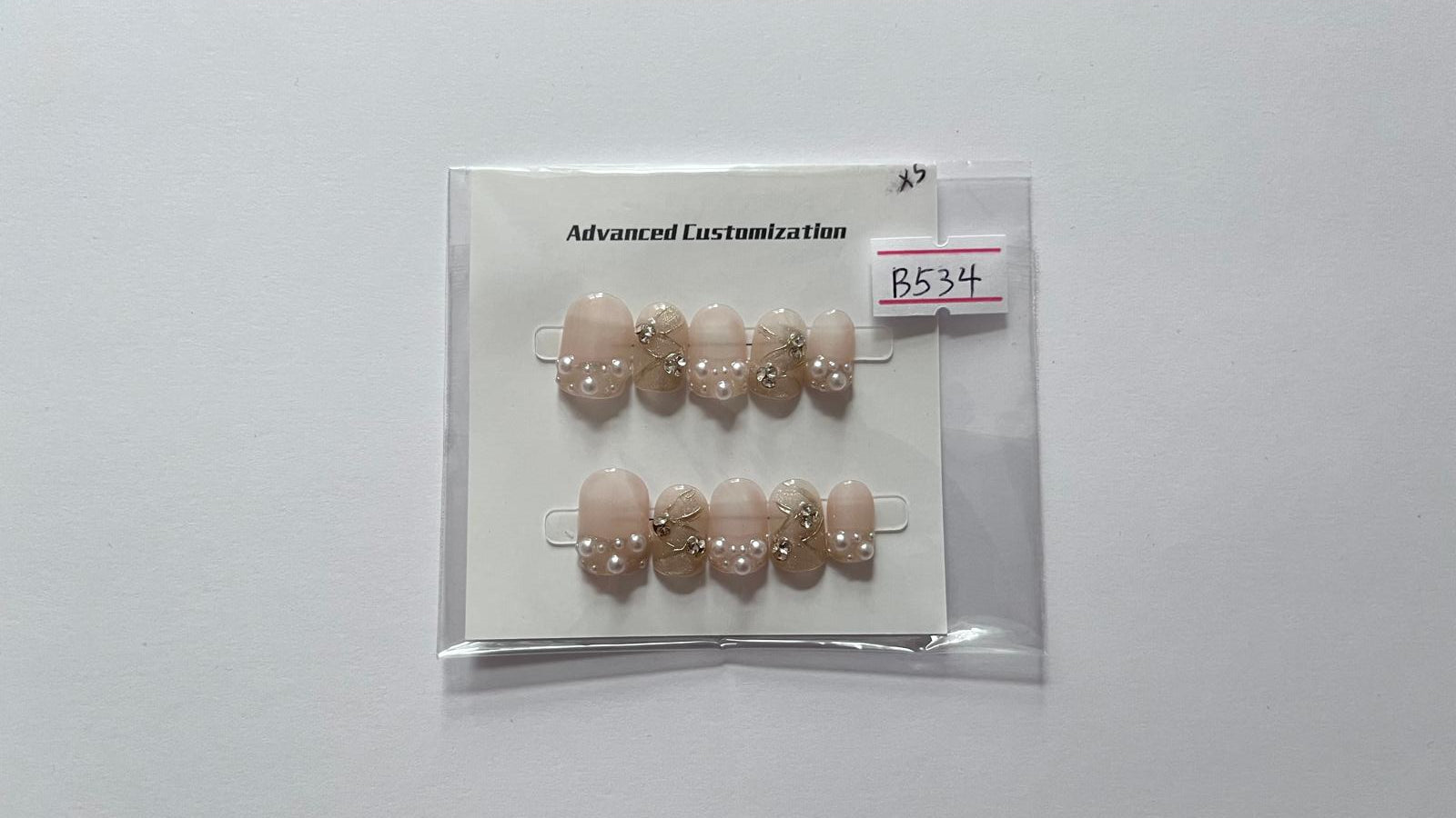 1 set Fake / False Press On Nails B534