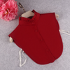 B562 / Dark Red Fake Collar, False Collar, Removable Collar