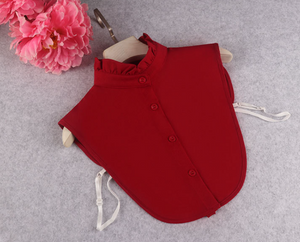 Dark Red Fake Collar, False Collar, Removable Collar B562(K)