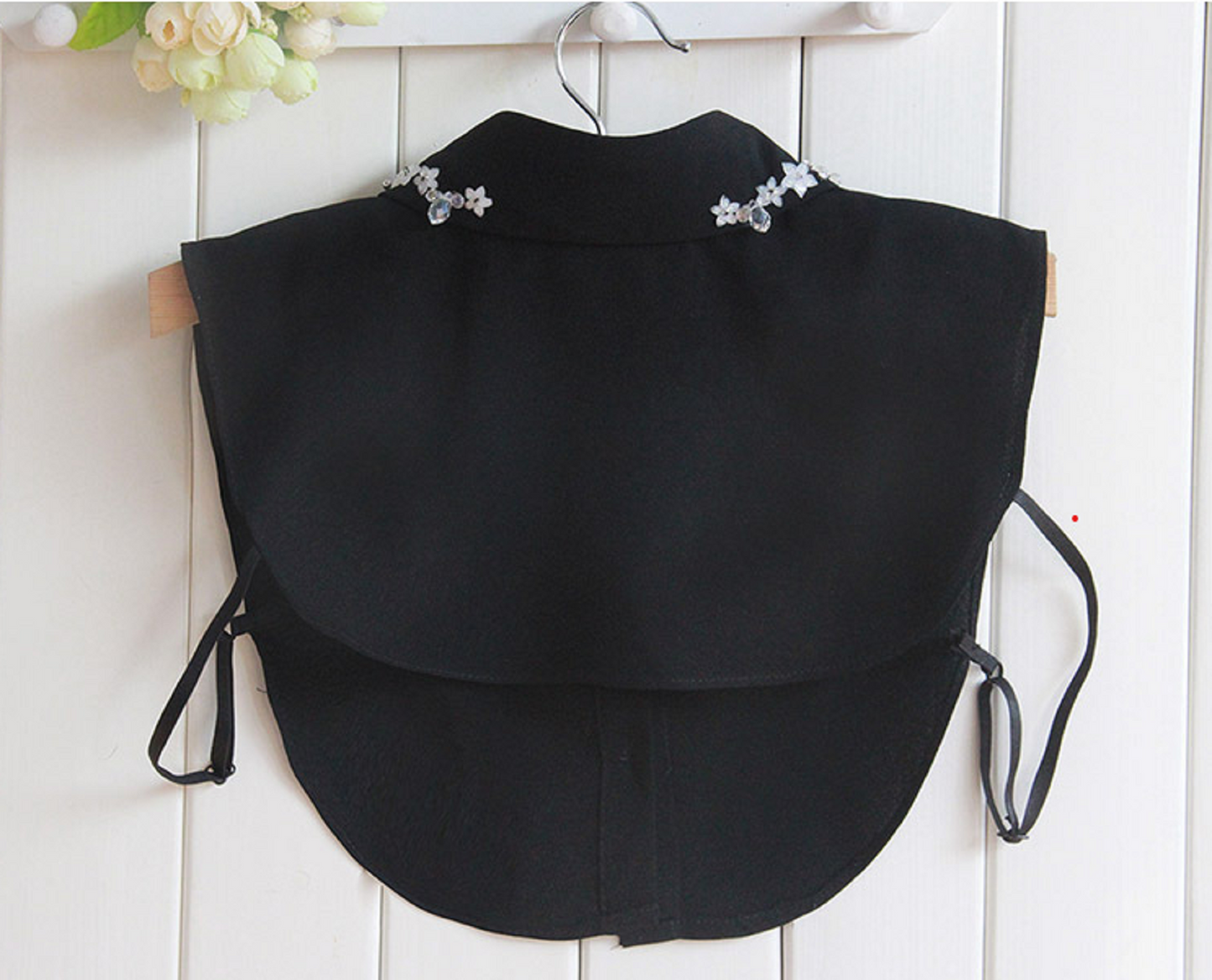 B677 / Black / Fake Collar, False Collar, Removable Collar