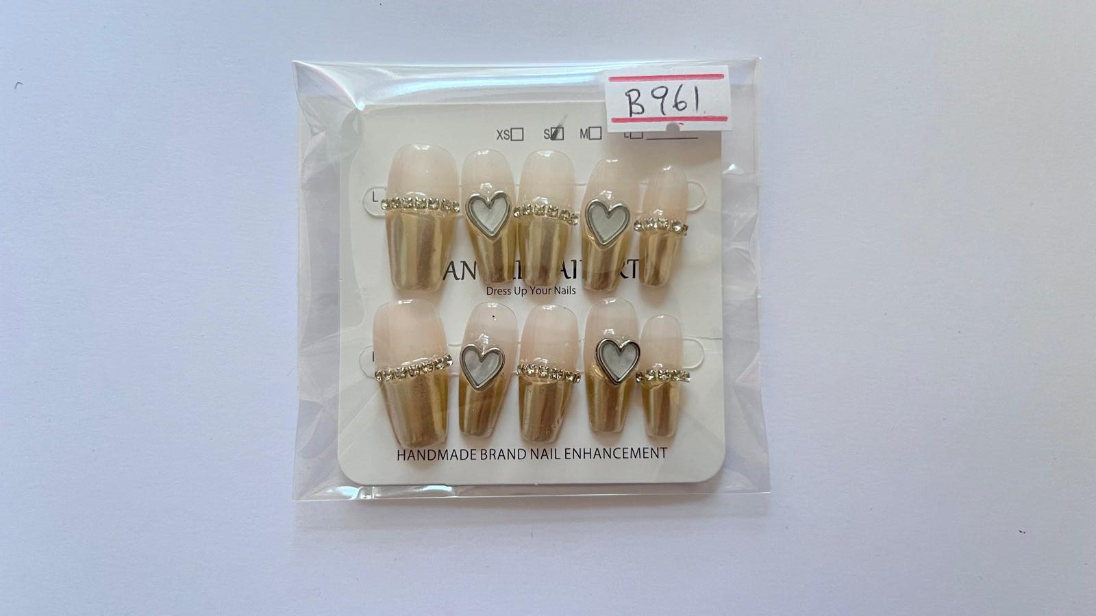 10 pcs / Press On Nails B961