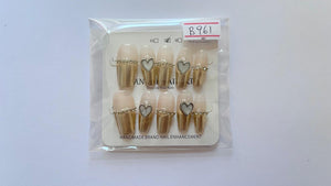 10 pcs / Press On Nails B961