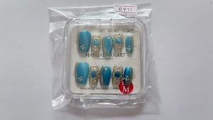 1 set Fake / False Press On Nails with box B971