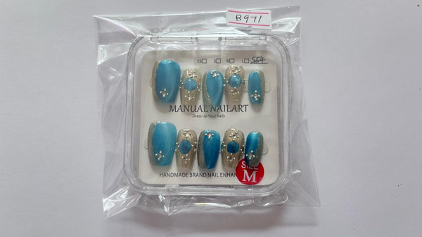 1 set Fake / False Press On Nails with box B971