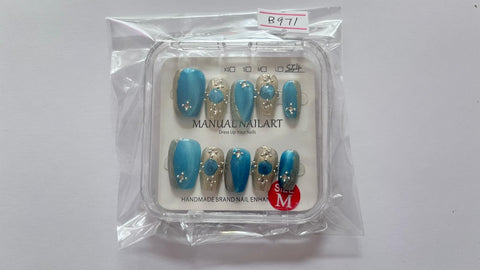 1 set Fake / False Press On Nails with box B971