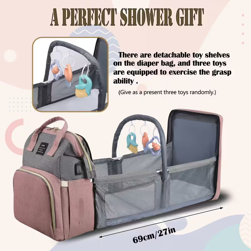 Baby Diaper Bag Backpack with Changing Station