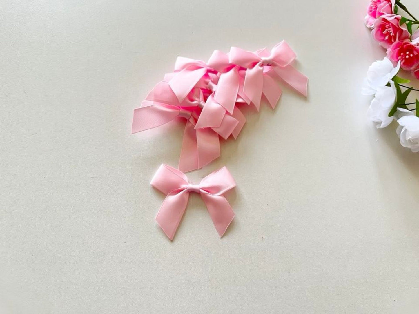 7cm / 30 pcs Mixed Handmade Double bows BW004