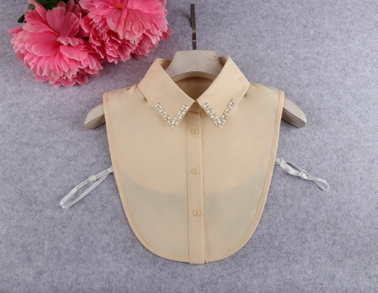 B806 / Point / Chiffon Point Fake Collar, False Collar, Removable Collar