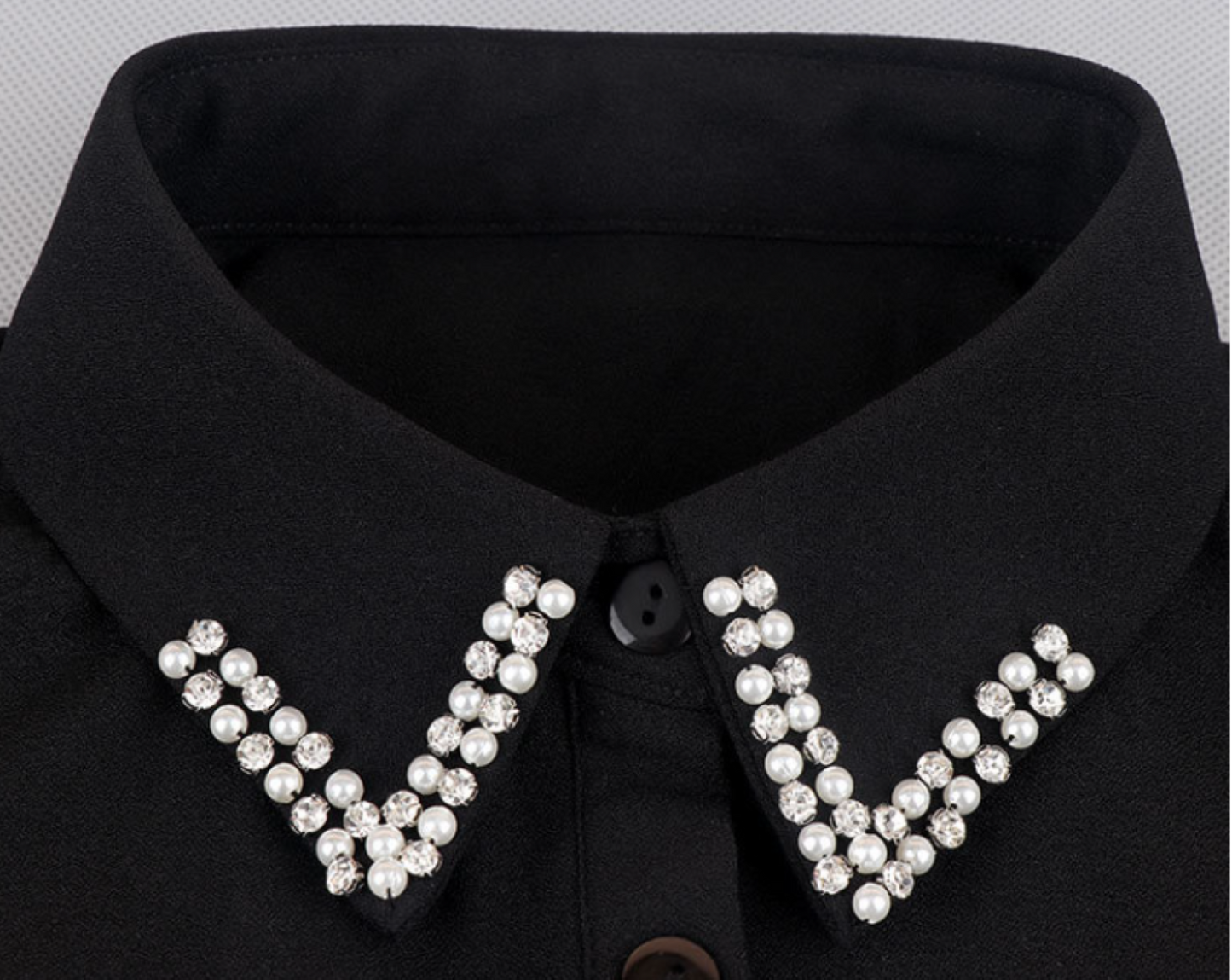B806 / Point / Chiffon Point Fake Collar, False Collar, Removable Collar
