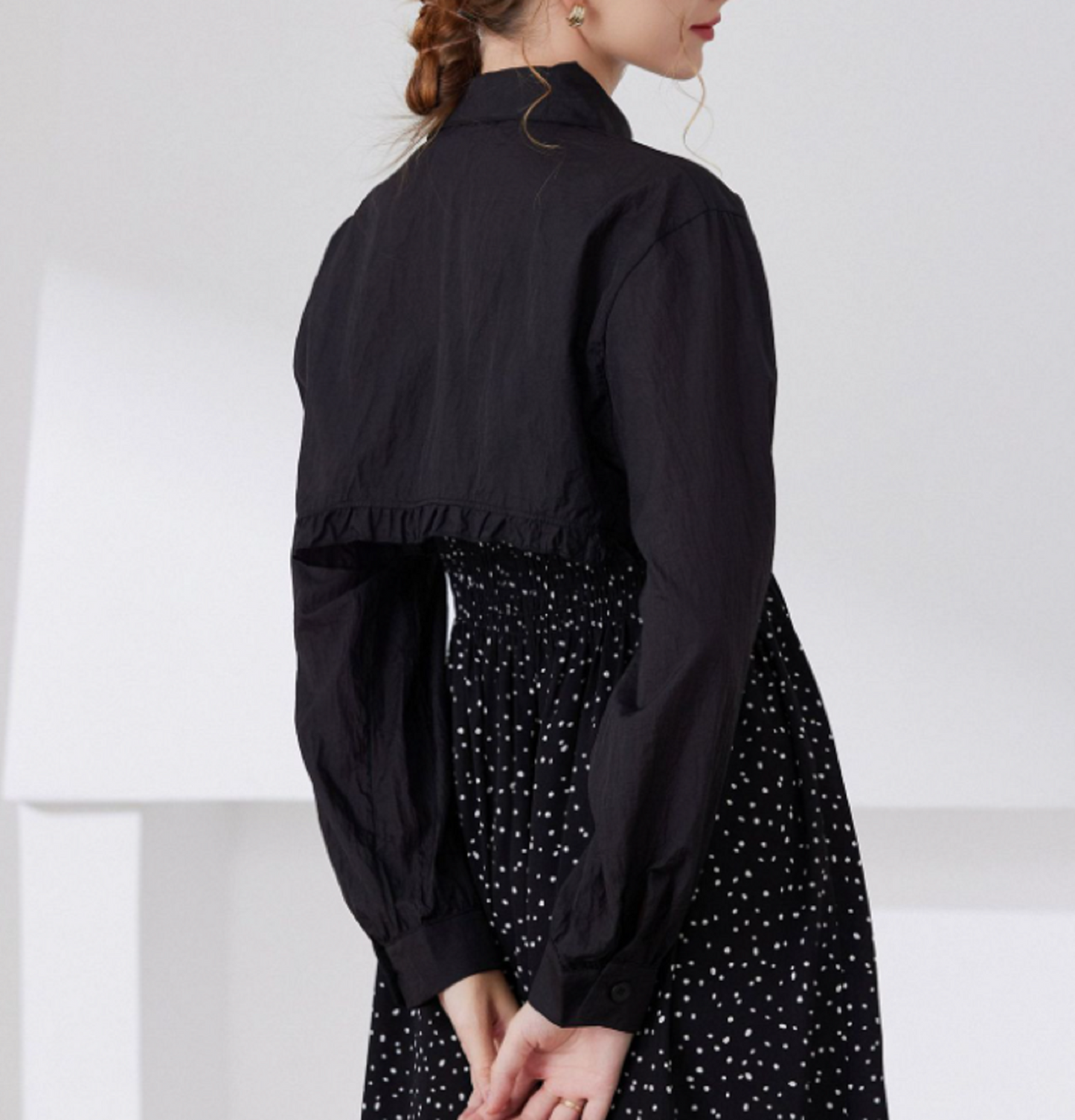 B28 / Black, Off White / Lace Fake Collar, False Collar, Removable Collar