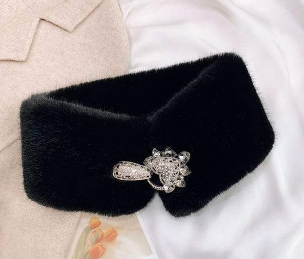 85 x 12cm Faux Fur Collar, False Collar, Removable Collar B706