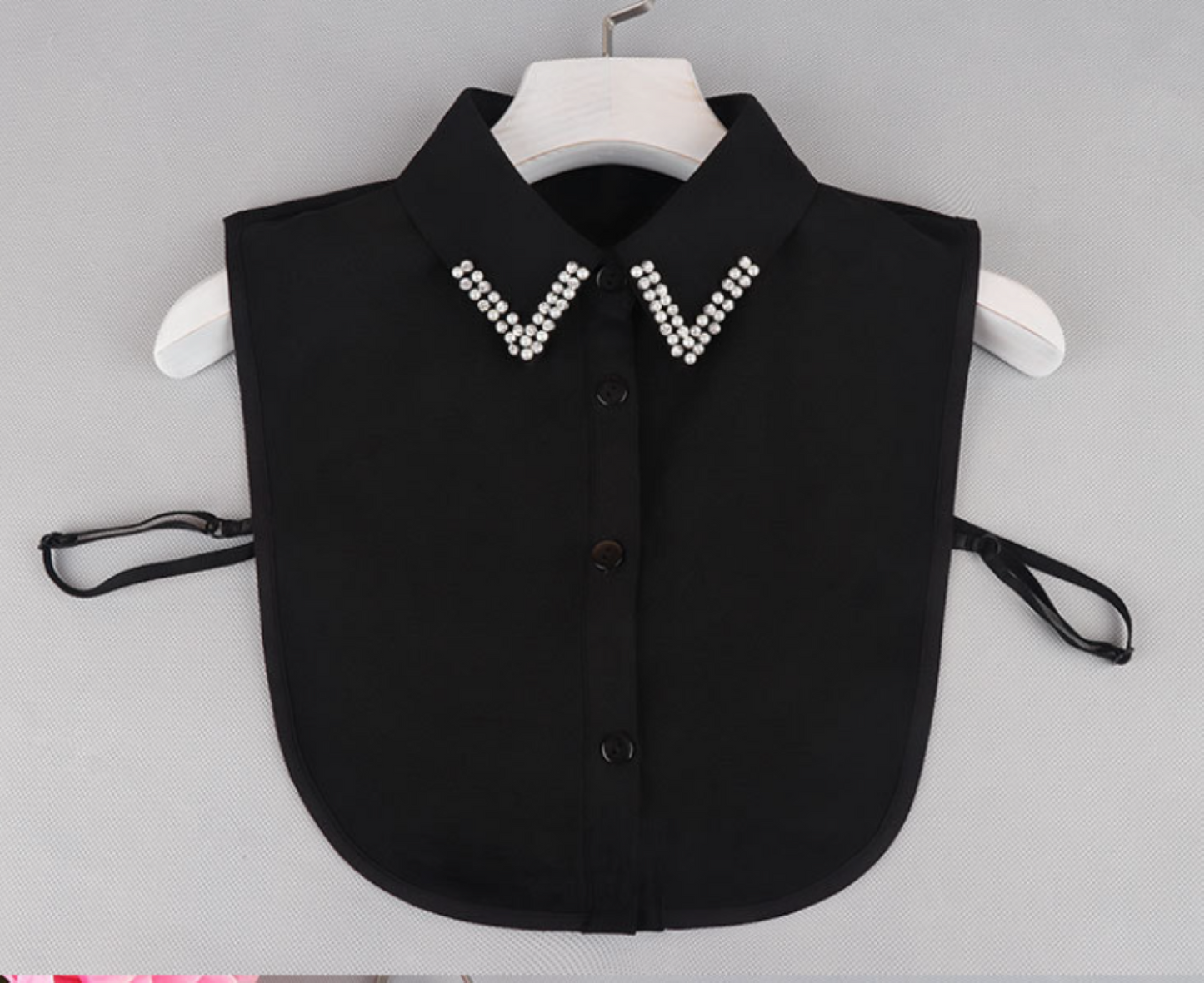 B806 / Point / Chiffon Point Fake Collar, False Collar, Removable Collar