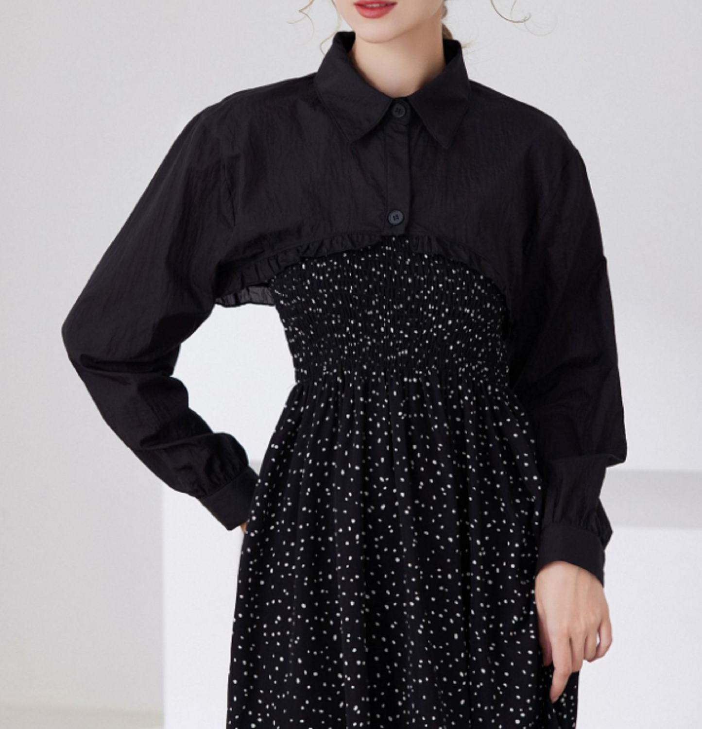 B28 / Black, Off White / Lace Fake Collar, False Collar, Removable Collar