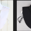 B803 / Pure White, Black / Fake Collar, False Collar, Removable Collar
