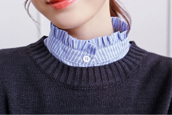 Cotton Fake Collar, False Collar, Removable Collar B636(K)