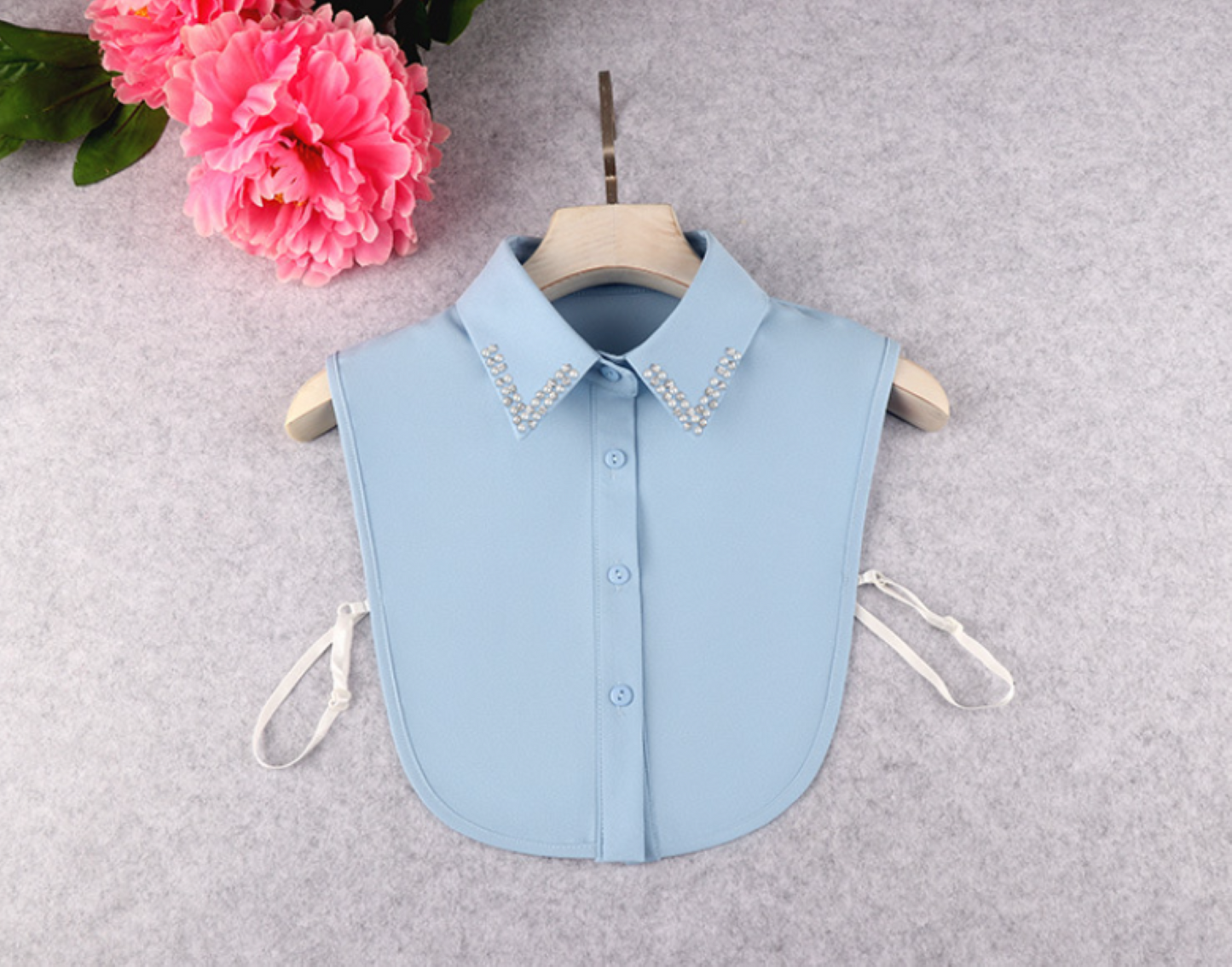 B806 / Point / Chiffon Point Fake Collar, False Collar, Removable Collar