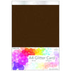 Habicraft / 10 Sheets / A4 Brown Non-Shed Glitter Card 290gsm (HGC07) Wholesale