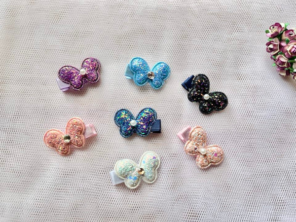 4 x 3cm / Handmade 3D Glitter Butterfly Hair Clip, Girl  Hair Clip, Baby Hair Accessories  BC002