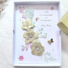Luxury Handmade Personalised Floral Birthday Flower Card C1104