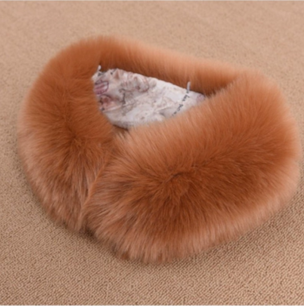 55cm / Faux Fur Collar Scarf, False Collar, Removable Collar  B702(S)