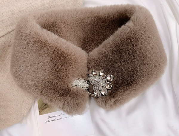 85 x 12cm Faux Fur Collar, False Collar, Removable Collar B706