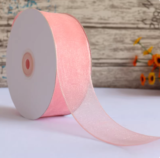 5 Meters / 4cm/ Soft Sheer Organza Ribbon for Wedding Invitations, Cake Boxes, and Crafts   R1