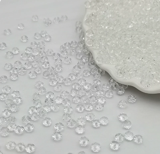 (Y210)  50 Pcs / 8mm / Quality K9 Flat Crystal Glass Beads, DIY Jewellery Making