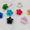 (Y207) 10 Pcs / 14mm / High Quality straight Hole Glass Star Beads, DIY Jewellery Making