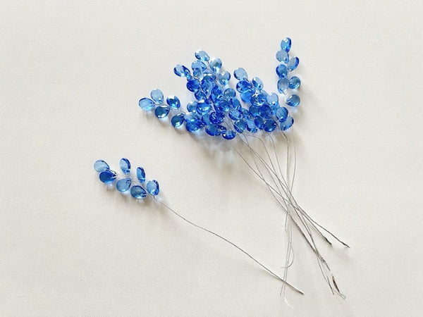 10 Stems / Crystal Bead Leaf Spray  FS21S