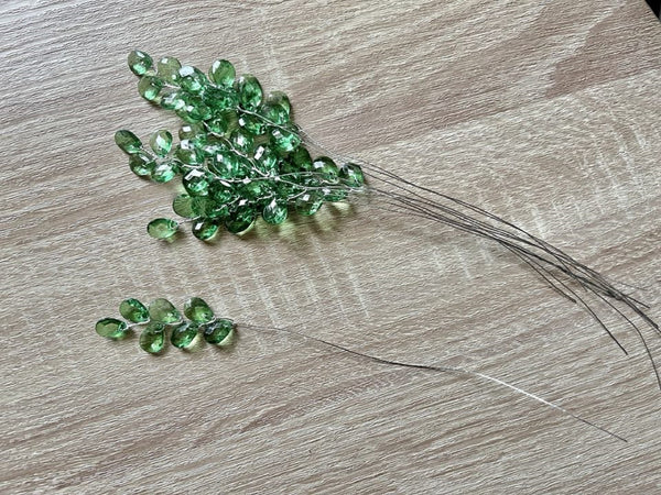 10 Stems / Crystal Bead Leaf Spray  FS21S