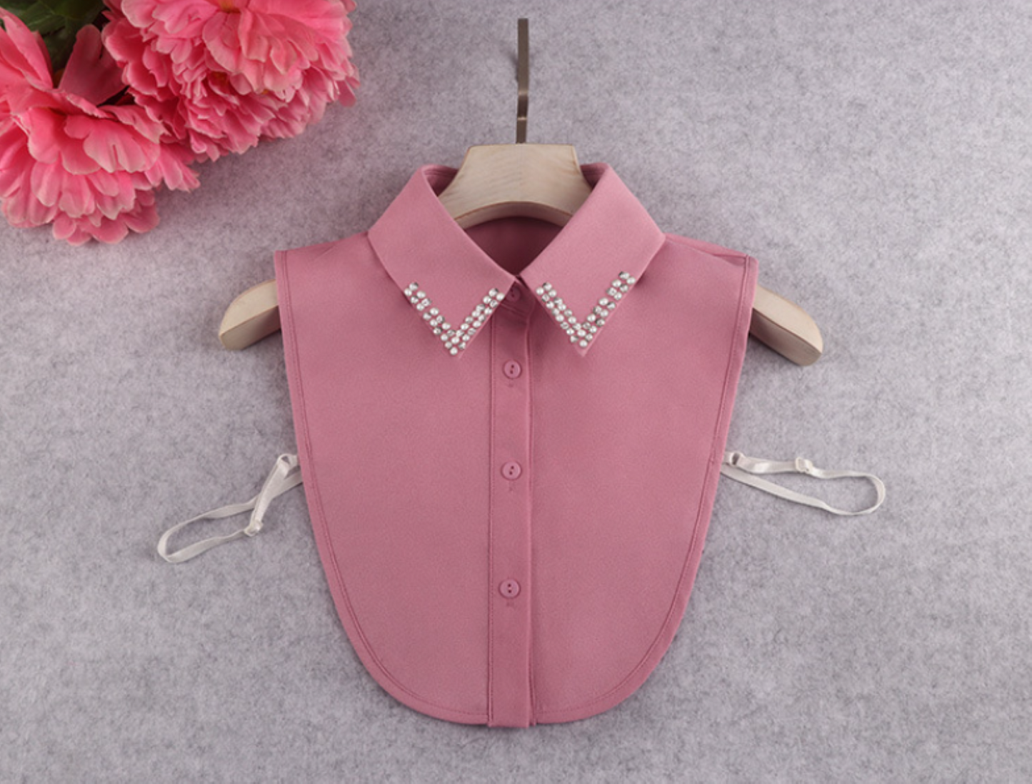 B806 / Point / Chiffon Point Fake Collar, False Collar, Removable Collar
