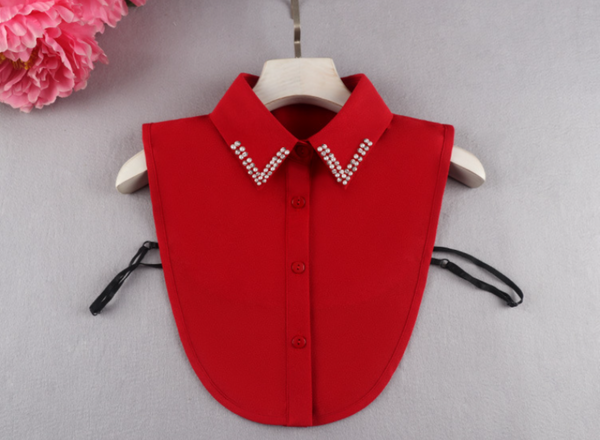 Chiffon Point Fake Collar, False Collar, Removable Collar B806(E) Point