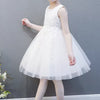Off White / Wedding Flower Girl Dress with Headband Christening Princess Dress