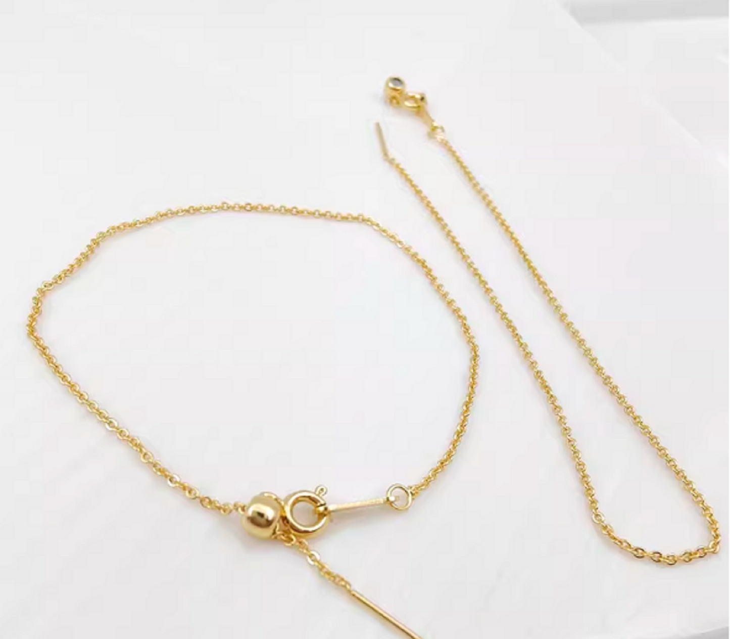 (EK105) 21cm x 2 strands / Gold Plated Chain