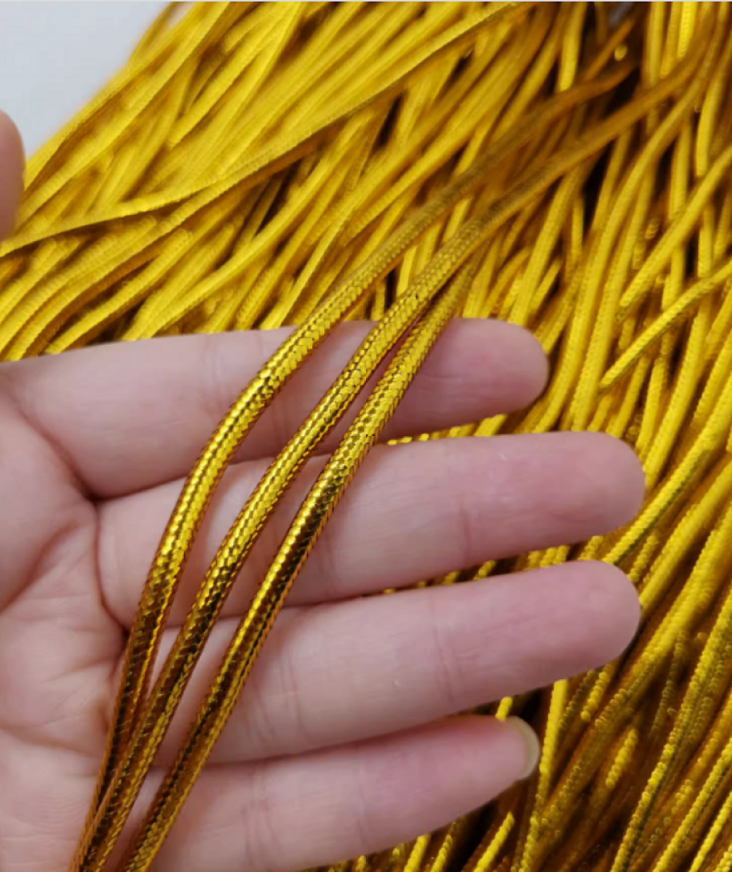 5 meters / 3mm / Gold, Silver Shinny Cords