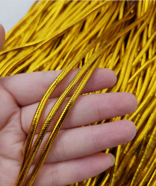 5 meters / 3mm / Gold, Silver Shinny Cords