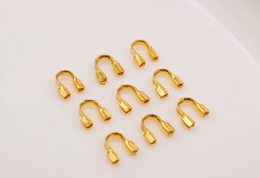 (EC002) 50 pcs / DIY Copper U-shaped Clasp Horseshoe Clasp Bracelet Closure Gold-plated Jewelry Accessories