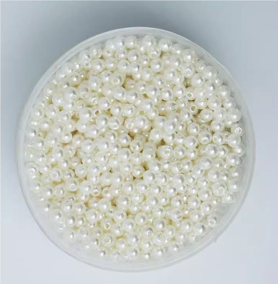 3mm-12mm / Round White Pearl Beads