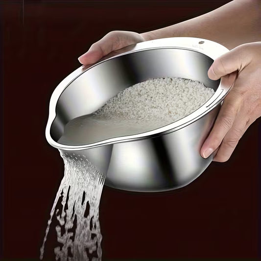 Stainless steel kitchen strainer