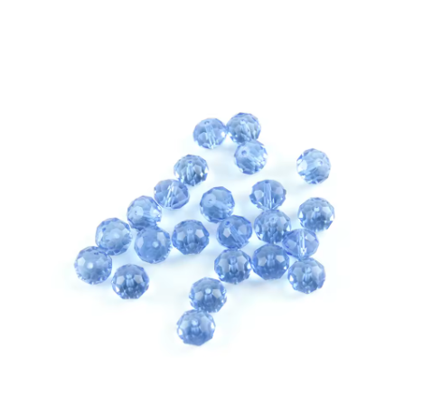 180 pcs / 6mm / Rondelle Gass Beads, Jewellery Making