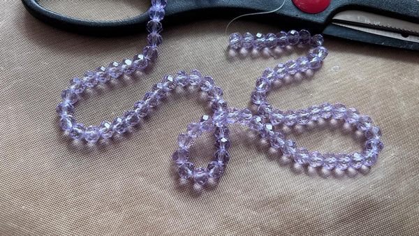 180 pcs / 6mm / Rondelle Gass Beads, Jewellery Making