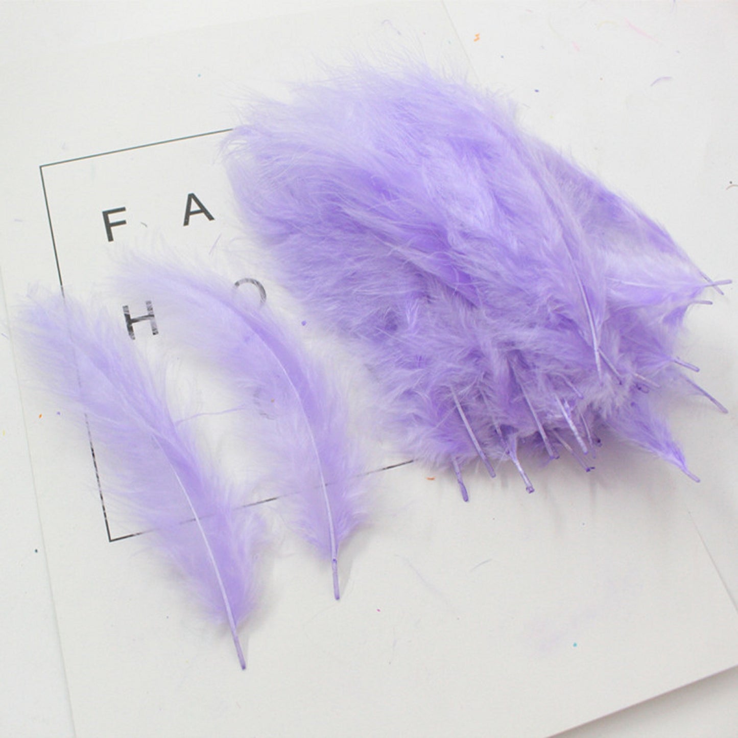 100 pcs / DIY Craft Soft Swansdown Feather Trim