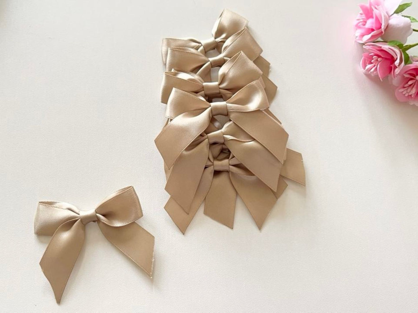 7cm / 30 pcs Mixed Handmade Double bows BW004