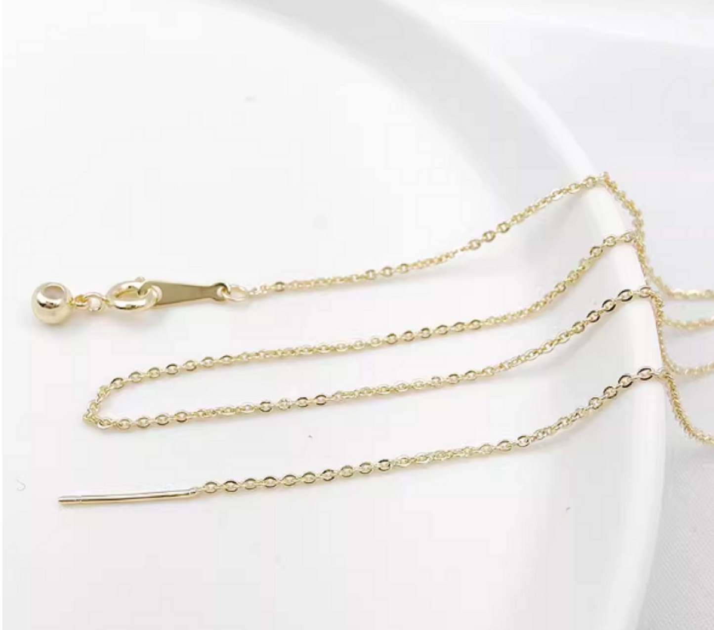 (EK105) 21cm x 2 strands / Gold Plated Chain