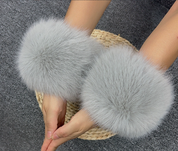 Faux Fur Wrist Cuffs, Fake Sleeve Cuffs, False Wrist Cuffs, Removable Wrist Cuffs SC701