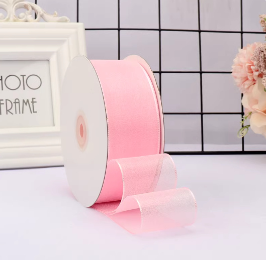 5 Meters / 4cm/ Soft Sheer Organza Ribbon for Wedding Invitations, Cake Boxes, and Crafts   R1