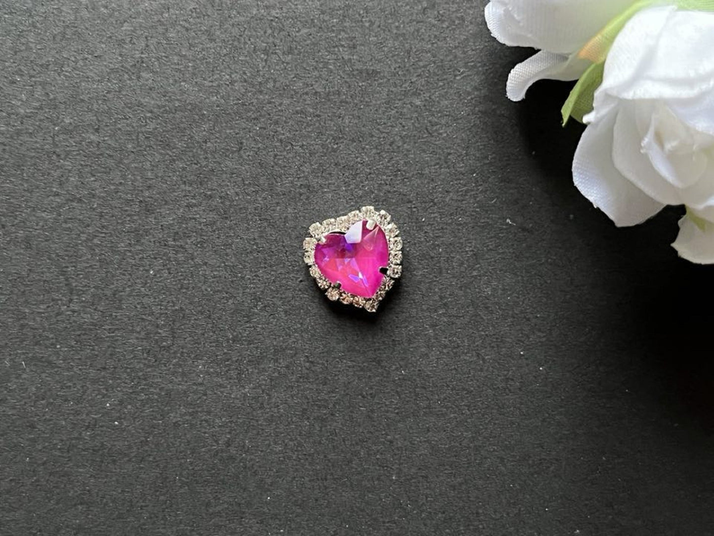 10 pcs / 12mm / Silver Base Crystal Pendant, Jewellery Making P040S (Moca)