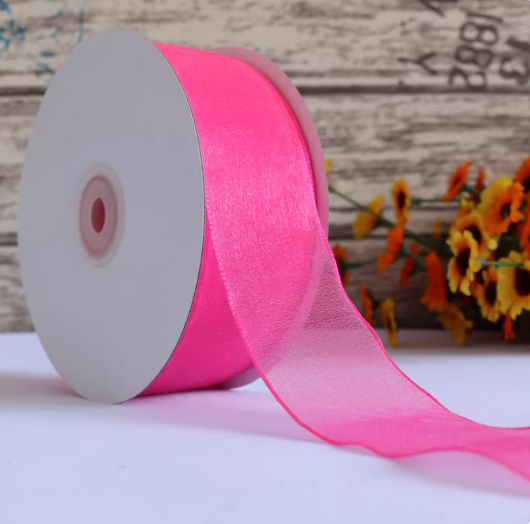 5 Meters / 4cm/ Soft Sheer Organza Ribbon for Wedding Invitations, Cake Boxes, and Crafts   R1