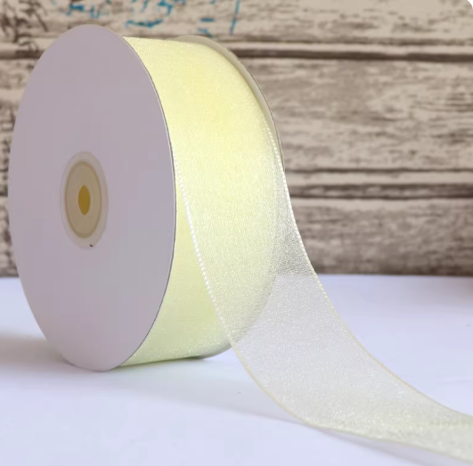 5 Meters / 4cm/ Soft Sheer Organza Ribbon for Wedding Invitations, Cake Boxes, and Crafts   R1