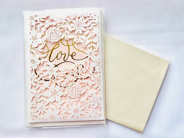 3 sets / Luxury Standard Lace Birthday Card with Envelopes, Love Standard Card  C647